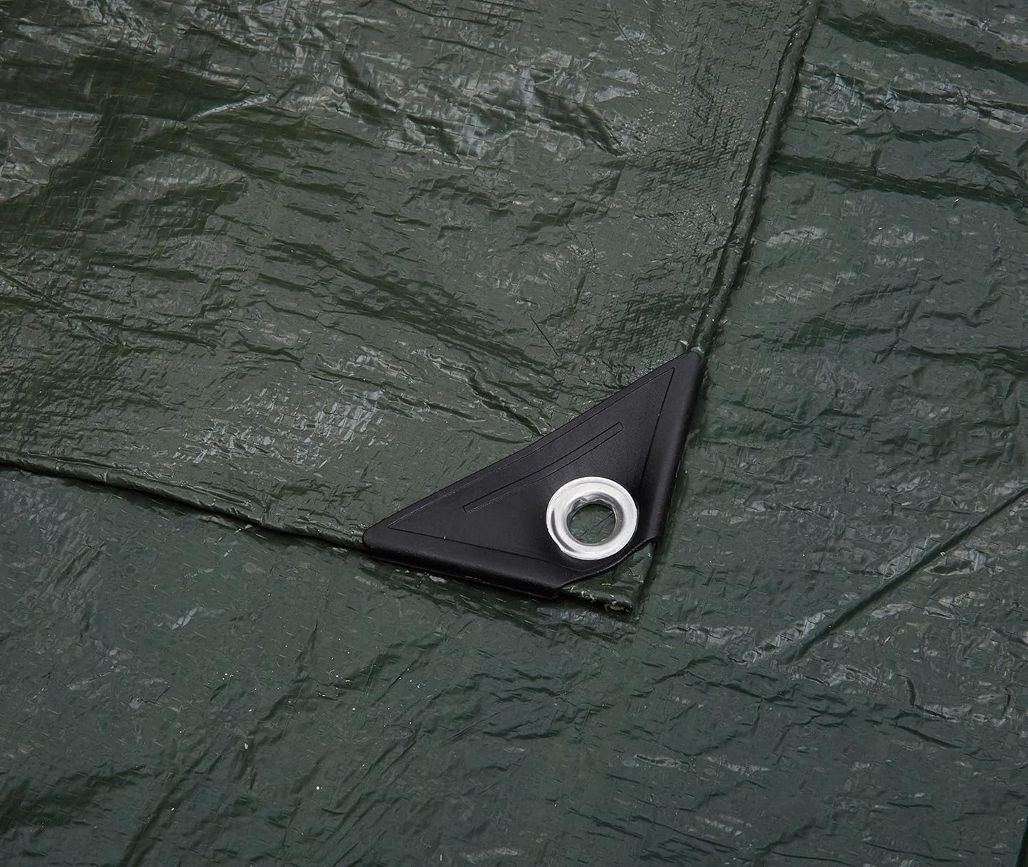 Amazon Basics Waterproof Camping Tarp, 9.5 Feet x 11.3 Feet, Dark Green