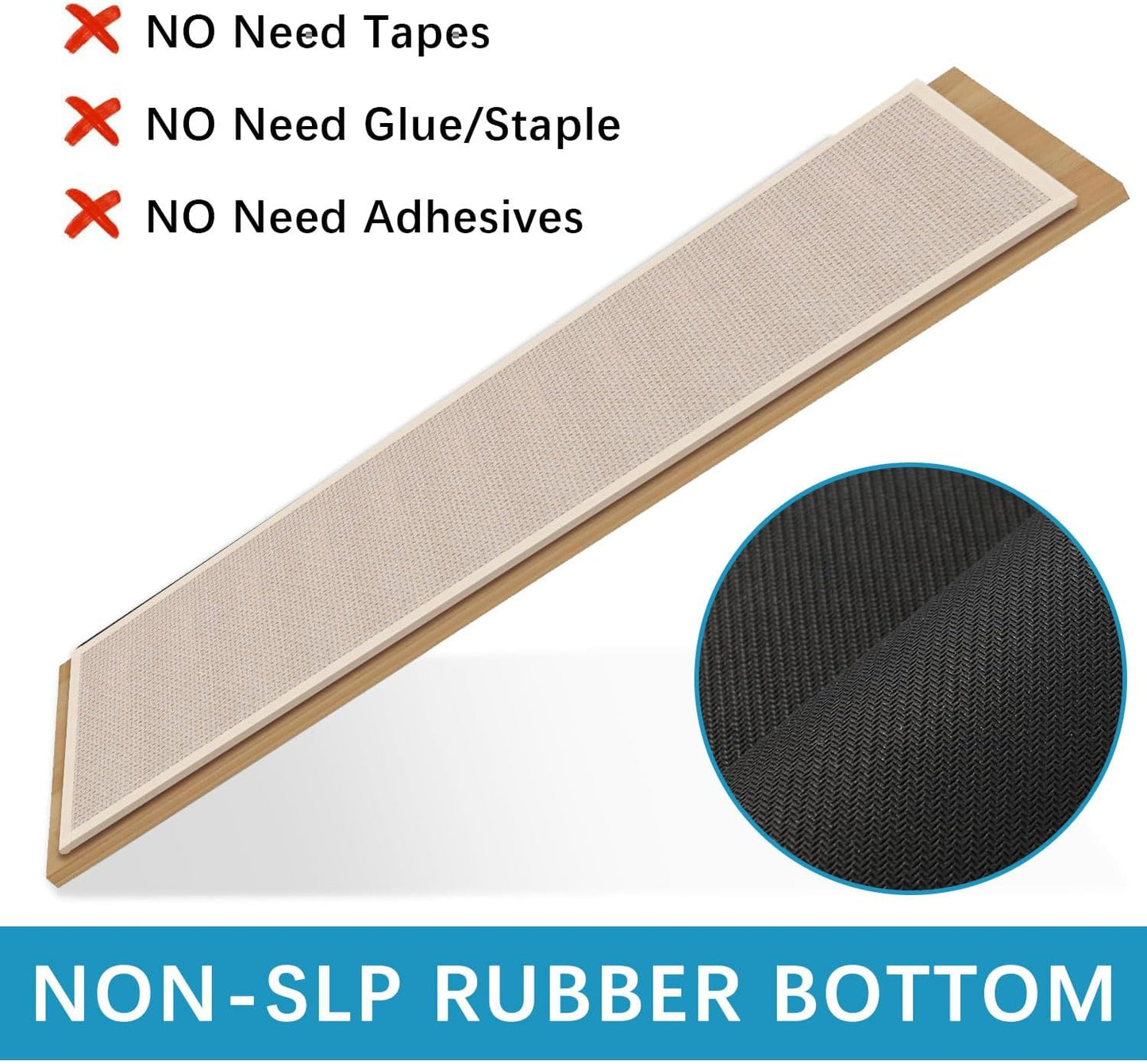 GOYLSER Non Slip Stair Treads for Wooden Steps Indoor, 15pcs Rubber Backed Beige Stair Rugs Pads, Removable Stair Mats for Pet Dog, Elders and Kids