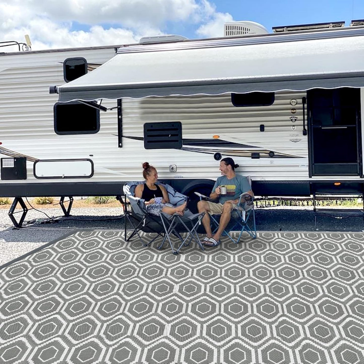 Outdoor Camping Rugs, Rug Patios Clearance Plastic Straw Rug Weatherproof Reversible Mats, Large Floor Mat for Outdoors, RV, Patio, Backyard, Deck, Picnic, Beach, Trailer, Camping